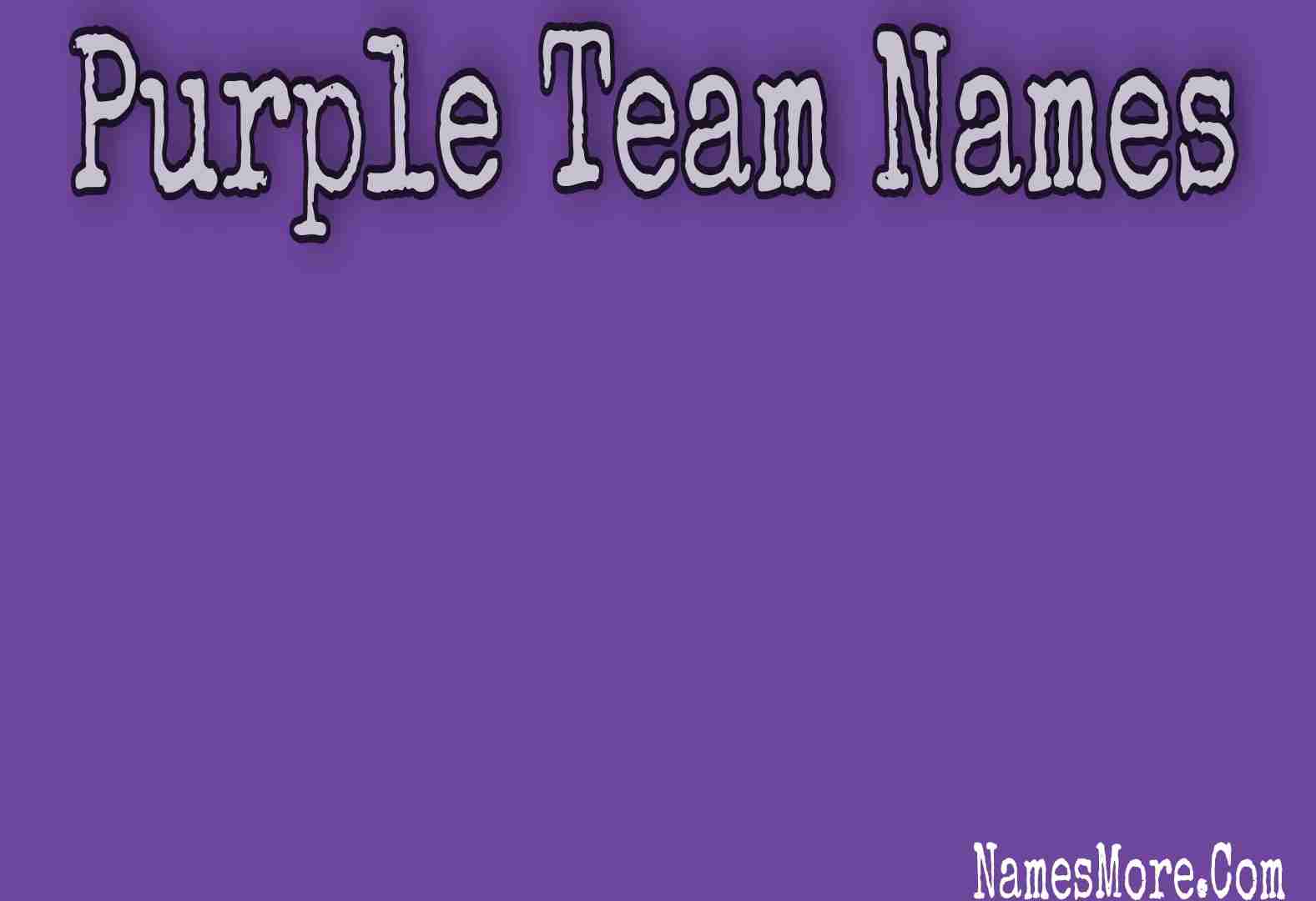 Featured Image for Purple Team Names In 2024 [Cool And Unique]